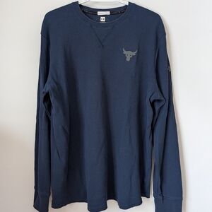 Under Armour Men's Navy The Rock Long Sleeve Shirt